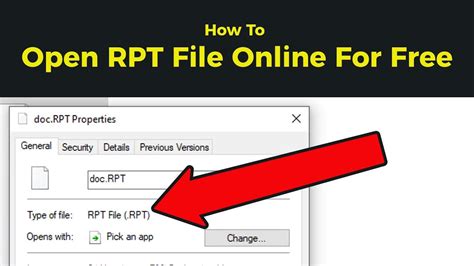RPT File What It Is How to Open One 