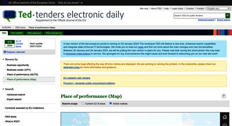 RSS feeds - TED Tenders Electronic Daily - Europa