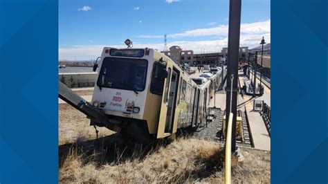 RTD W-Line train derails at station in Golden; two people taken to hospital  