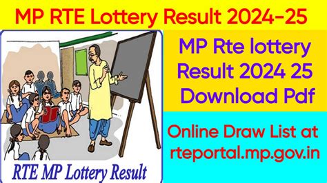 RTE MP Lottery Result 2024 (Link Out) - rteportal.mp.gov.in