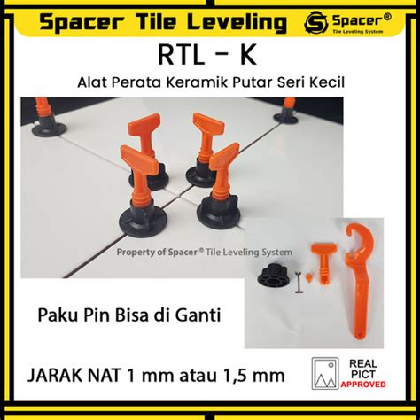 RTL-K Alat Perata Keramik Putar Seri KECIL Reusable Tile Leveling ... - muktibox.com