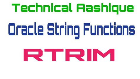 RTRIM function [String] - SAP