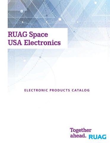 RUAG Space USA Electronics Catalog by RUAGUSA - Issuu