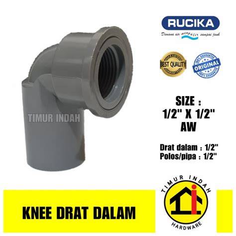 Rucika AW Knee Drat Dalam 1/2" 3/4" 1" Knie Faucet Elbow 1/2 3/4 1 … - raincitystudios.com