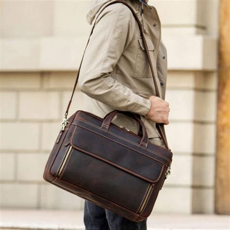 Rugged And Vintage Leather Briefcases | James Leather - balustradellc