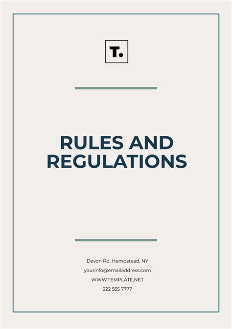 RULES AND REGULATIONS - AssociationVoice