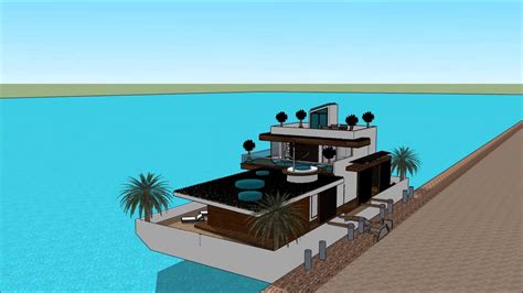 Rumah apung terapung bandung Sketchup modern … - balustradellc