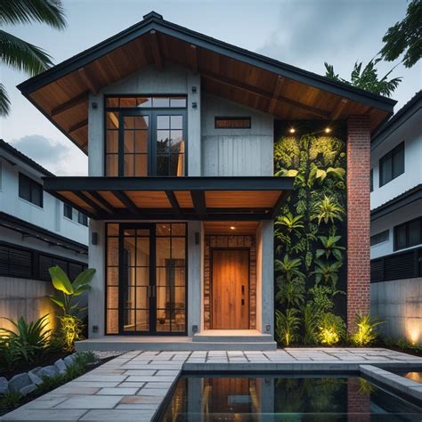 Rumah Industrial 1 Lantai 8×11: Inspirasi Desain Rumah Modern Minimalis ... - balustradellc