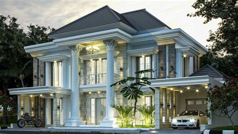 Rumah Klasik Modern Mewah - Desain Rumah Baru - balustradellc