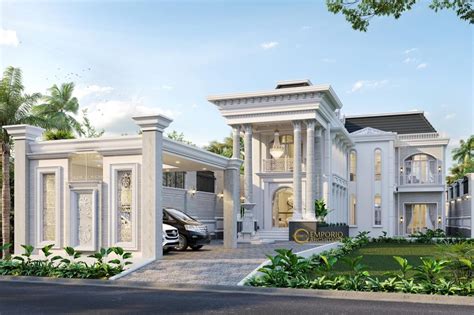 Rumah Mewah Desain Klasik | Kapasitas Parkir Garasi 12 Mobil - balustradellc