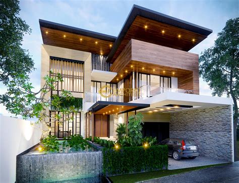 Rumah Tingkat Asimetris Berdesain Modern Tropis di … - balustradellc