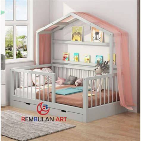 Rumakami Dipan Anak - Toddler bed - Box keranjang bayi single bed - raincitystudios.com