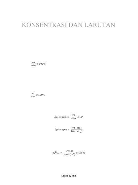 Rumus Konsentrasi Larutan Panduan Lengkap - Teknosional - wintechmobiles.com