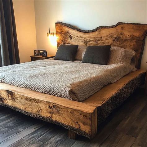 Rustic Bed Frame - Queen Size - Instructables - balustradellc