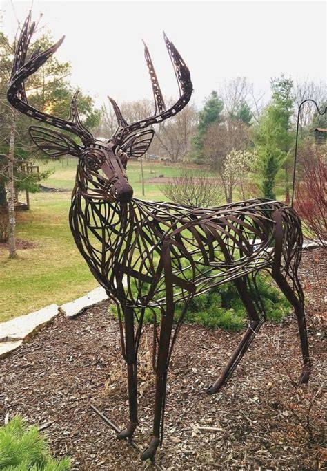 Rustic Metal Animals Yard Art - Etsy - raincitystudios.com