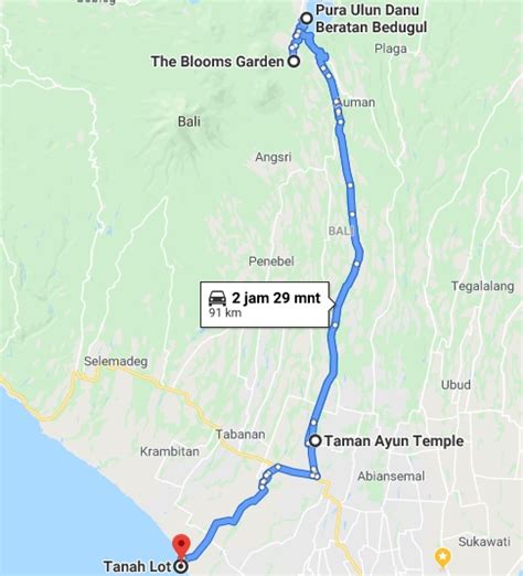 Rute Wisata di Bali - Gandhi Bali Tours - wintechmobiles.com