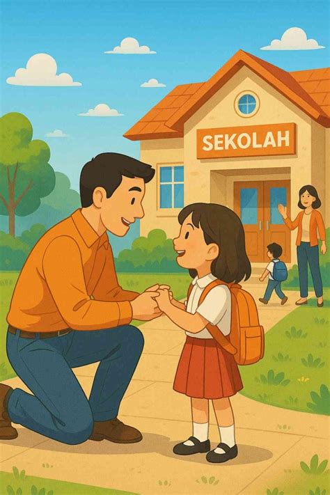 Rutinitas Bapak: Mengantar Anak Sekolah - balustradellc