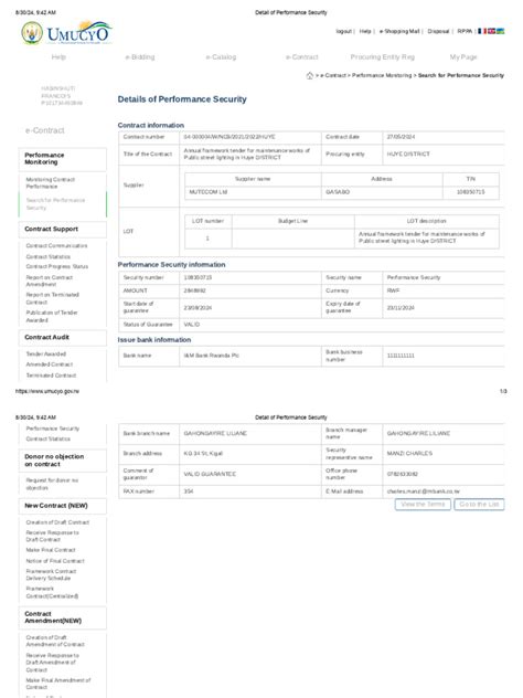 Rwanda On-Line E-Procurement System - UMUCYO - balustradellc