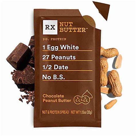 RX Nut Butter, Peanut Butter, Keto Snack, Gluten Free (Pack of 10)