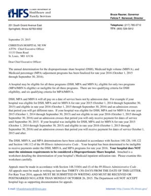 RY 2016 DSH - MPA - MHVA Determinations HFS