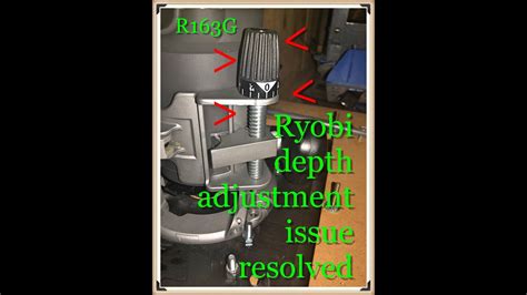 Ryobi depth adjustment stuck - Router Forums - balustradellc