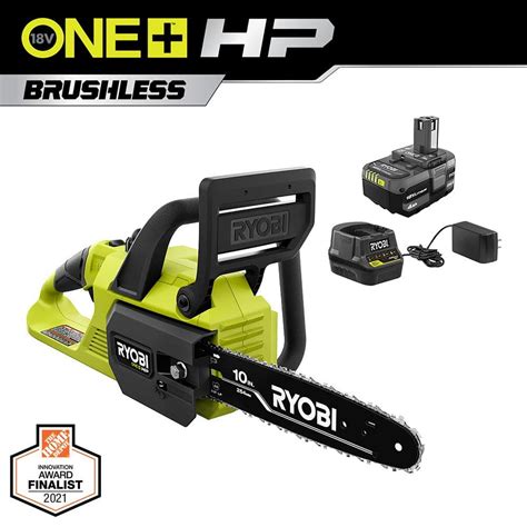 RYOBI ONE+ HP 18V Brushless 10 in. Battery Chainsaw …