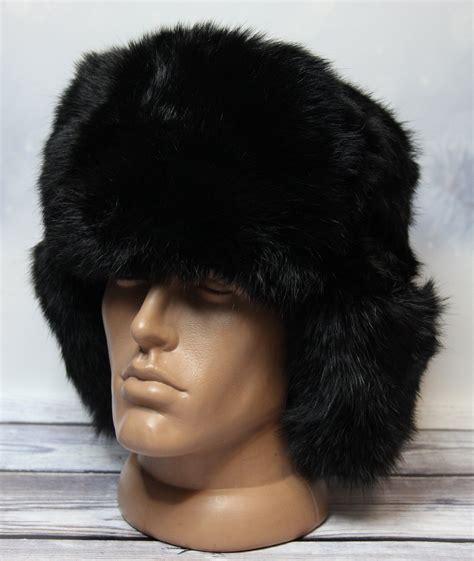 Rabbit Fur Hat - Etsy