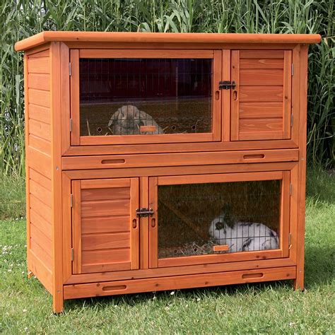 Rabbit hutch for sale. EveryYay Rabbit Hutch Habitat. (12) $279.99 was $349.99. 20% Off - Price As Marked. WARE HD Double Rabbit Hutch. (4) $291.01 was $449.99. WARE Premium + Hutch. (29) $219.99 – $274.99. Trixie Natura Flat Roof Outdoor Rabbit Run. (2) $126.43 was $156.99. Trixie Natura Two Story Sloped Roof Rabbit Hutch with Run. (1) $271.79 was $302.99. 