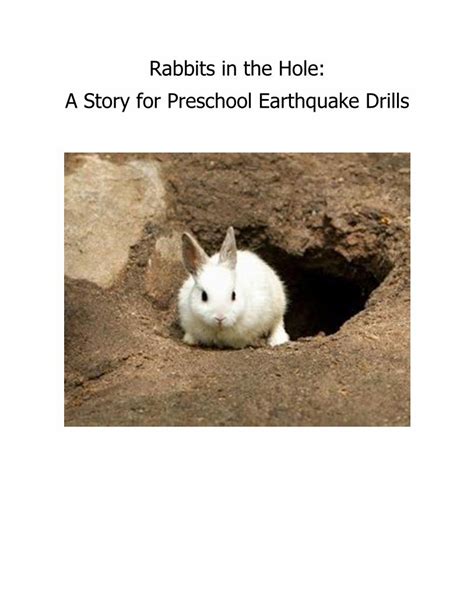 Rabbits in the Hole: A Story for Preschool Earthquake Drills