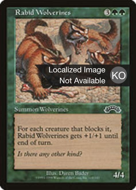 Rabid Wolverines - Scryfall Magic: The Gathering Search