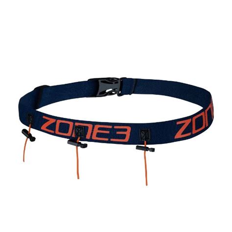 Race Belt with Gel Loops - Zone3 - navy/orange