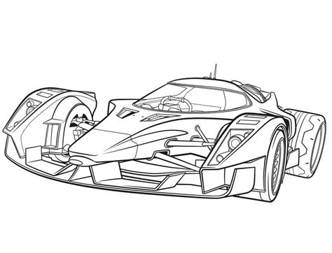 Race Car Coloring Book
