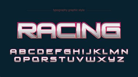 Race car font. Racing Fonts. Racing fonts in automotive projects convey speed and dynamism. Racing Sans One stands out in this category with its bold, high-contrast style reminiscent of late 18th-century sans-serif typefaces. This font’s thick and thin line combination is perfect for designs that aim to reflect the adrenaline of motorsports. 