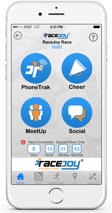 Racejoy app. Consider using RaceJoy - an app that utilizes the participants' own phones to provide an interactive experience. RaceJoy’s key features include live phone tracking of participants, remote spectator cheer sending, pre-programmed or live audio alerts, and automatic virtual scored results. Race organizers are able to actively engage with ... 