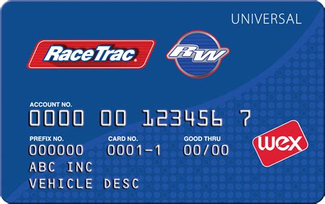 RaceTrac Elite Card: RaceTrac Universal Card: Driver PIN