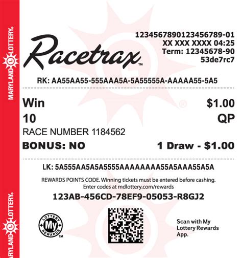 A Maryland man scored a $62,622 prize from the Racetrax virtual horse racing game, marking his third time winning a major lottery jackpot. ... a Trifecta Bet in Racetrax. The man used his usual ...