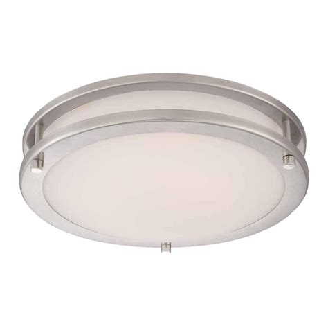 Rachel Large Flush Mount in Polished Nickel with White Glass