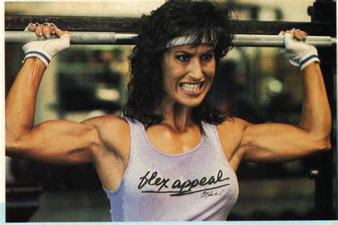 2x Ms. Olympia Rachel McLish poses at the 1983 IFBB 