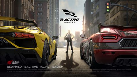 Racing master. Racing Master est un jeu de conduite développé par NetEase et Codemasters, qui t'immerge dans une véritable expérience derrière le volant de nombreux véhicules. En résumé, ce titre a des licences de véhicules d'une centaine de fabricants de voitures renommés, tels que Ferrari, Porsche, Aston Martin, ou Lamborghini. 