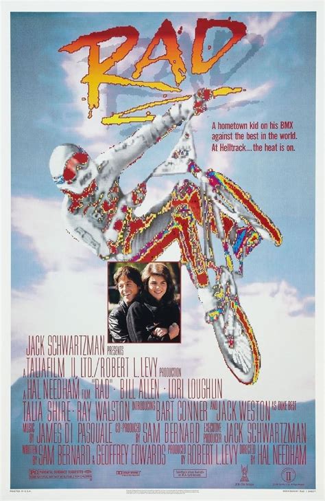 Apr 2, 2020 · Cult classic 80s BMX movie RAD is finally coming on 4K Ultra HD blu-ray this year. The 1980s cult classic movie, RAD, by acclaimed Director Hal Needham ( Bad News Bears, Smokey and the Bandit) and ... . 