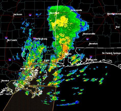 See the latest Alabama Doppler radar weather map 