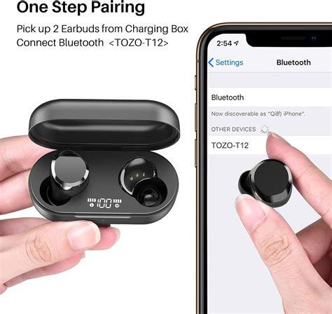 Rademax wireless earbuds pairing.  Choose "T12" from the list ...