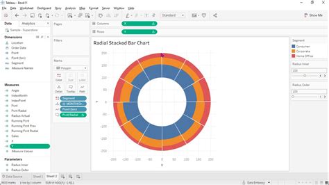 Radial Stacked Bar Chart Mini Tableau Tutorial YouTube