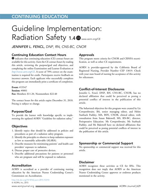 Radiation Safety Program Template Master of Documents