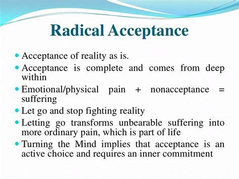 Radical Acceptance DBT Dialectical Behavior Therapy Clinical Psychology