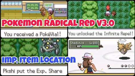 Radical red exp share. Pokémon Radical Red is well-known in the online community for its massive difficulty. Still, it makes sure to give you the tools to beat it - including access to almost every Pokémon up to the eighth generation. The only exceptions are most of the overpowered Legendary Pokémon, which could mess with the game's balance. ... 