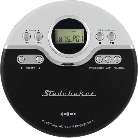 Studebaker - Joggable Personal CD Player with Wireless FM 
