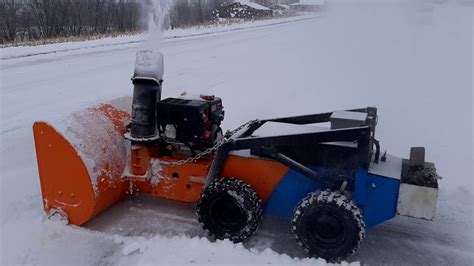 Radio control snow blower. RC snow blower with TRAXXAS Summit. After 10 months of developing and additional 5 months of building, here's finally a first impressions video of my RC snow blower. CAD files: … 