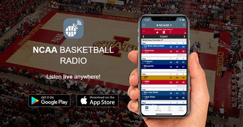 NCAA Basketball Radio Listen to NCAA basketball games live anywhere in the world. The scores constantly update so you will never miss any college sports action again! Never …. 