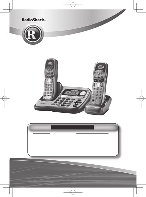 Radio shack 58 ghz cordless phone manual. - Writing horizons guidelines for developing writers.